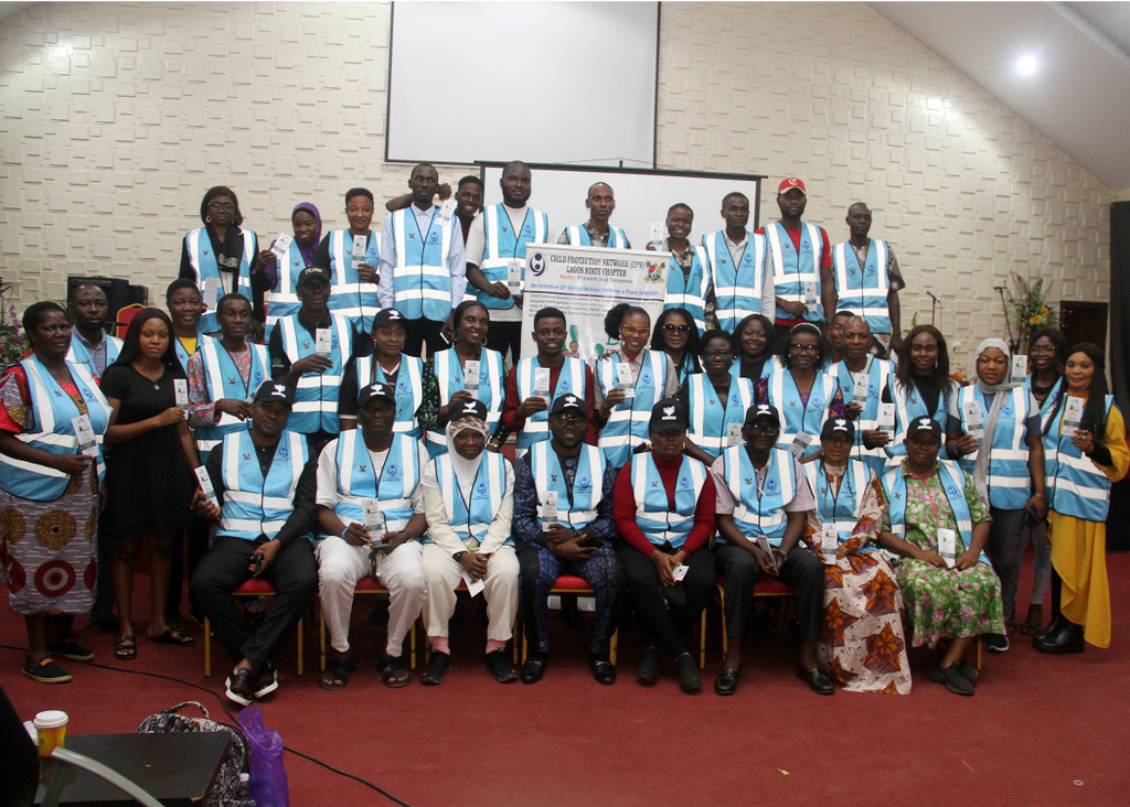 Group photographs of participants at the training; Case Handling and Justice System in Lagos State.